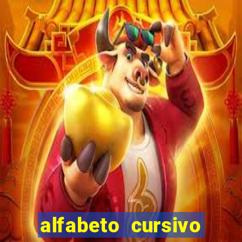 alfabeto cursivo pontilhado para imprimir pdf